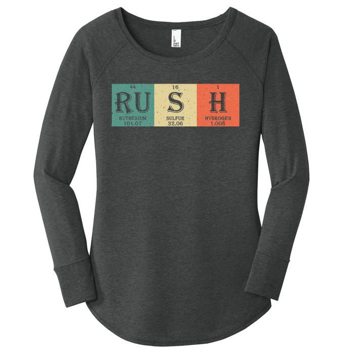 Rush Periodic Table Elements Rush Chemistry Studentfan Gift Women's Perfect Tri Tunic Long Sleeve Shirt