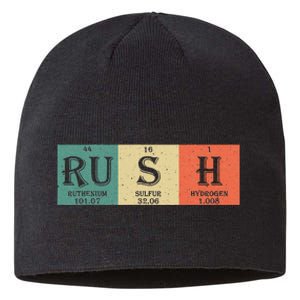 Rush Periodic Table Elements Rush Chemistry Studentfan Gift Sustainable Beanie