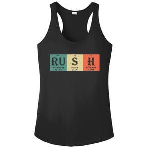 Rush Periodic Table Elements Rush Chemistry Studentfan Gift Ladies PosiCharge Competitor Racerback Tank