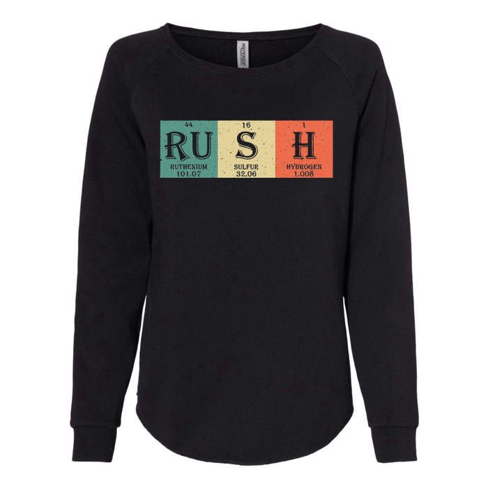 Rush Periodic Table Elements Rush Chemistry Studentfan Gift Womens California Wash Sweatshirt