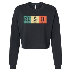 Rush Periodic Table Elements Rush Chemistry Studentfan Gift Cropped Pullover Crew