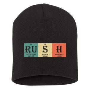 Rush Periodic Table Elements Rush Chemistry Studentfan Gift Short Acrylic Beanie