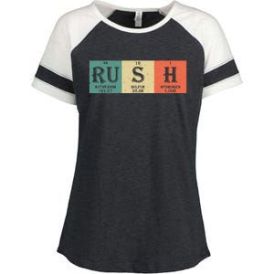 Rush Periodic Table Elements Rush Chemistry Studentfan Gift Enza Ladies Jersey Colorblock Tee