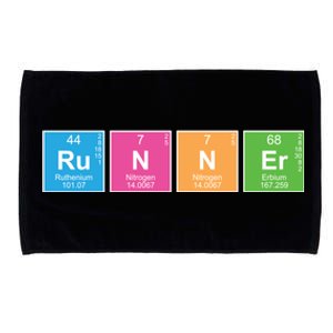 Running Periodic Table Nerd Geek Science Runner Gift Funny Gift Microfiber Hand Towel