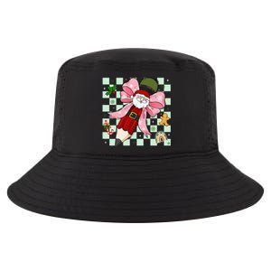 Retro Pencil Teacher Christmas Santa Coquette Bow Cookies Cool Comfort Performance Bucket Hat