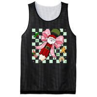 Retro Pencil Teacher Christmas Santa Coquette Bow Cookies Mesh Reversible Basketball Jersey Tank