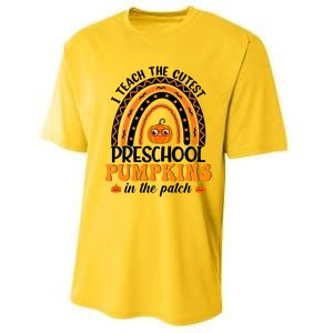 Rainbow Preschool Teacher I Teach The Cutest Pumpkins Gift Performance Sprint T-Shirt