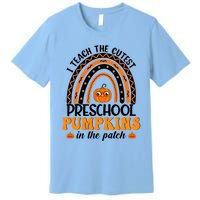 Rainbow Preschool Teacher I Teach The Cutest Pumpkins Gift Premium T-Shirt