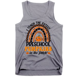 Rainbow Preschool Teacher I Teach The Cutest Pumpkins Gift Tank Top