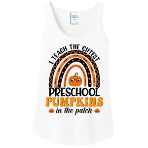 Rainbow Preschool Teacher I Teach The Cutest Pumpkins Gift Ladies Essential Tank