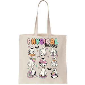 Retro Physical Therapy Halloween Ghosts Spooky PT Tote Bag