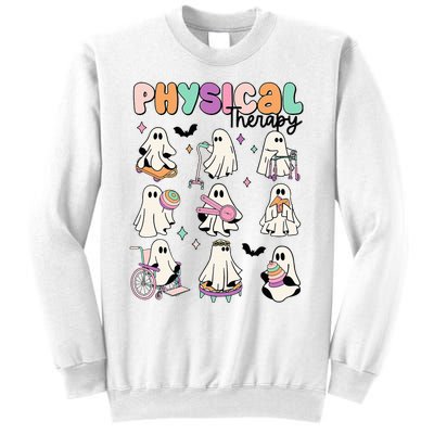 Retro Physical Therapy Halloween Ghosts Spooky PT Sweatshirt