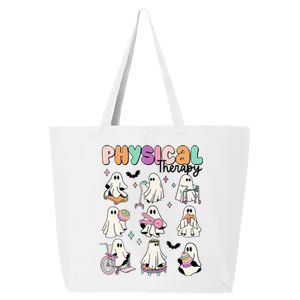 Retro Physical Therapy Halloween Ghosts Spooky PT 25L Jumbo Tote