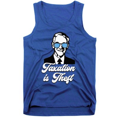 Ron Paul Taxation Is Theft Libertarian Ancap Freedom Liberty Tank Top