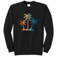 Retro Palm Tree Lover Theme Sweatshirt