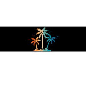 Retro Palm Tree Lover Theme Bumper Sticker