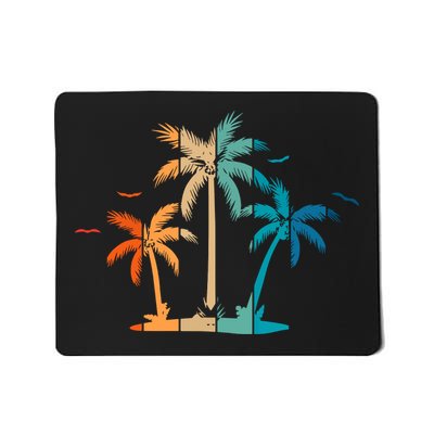 Retro Palm Tree Lover Theme Mousepad