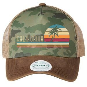 Retro Palm Trees Californian Summer Cali Beach California Legacy Tie Dye Trucker Hat