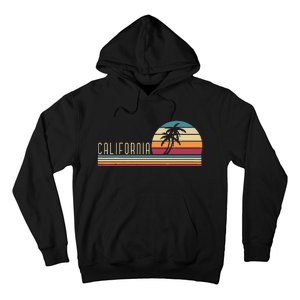 Retro Palm Trees Californian Summer Cali Beach California Hoodie