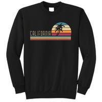 Retro Palm Trees Californian Summer Cali Beach California Sweatshirt