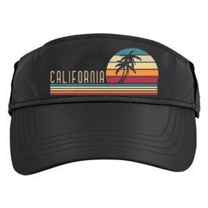 Retro Palm Trees Californian Summer Cali Beach California Adult Drive Performance Visor