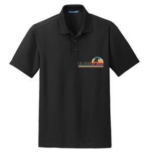 Retro Palm Trees Californian Summer Cali Beach California Dry Zone Grid Polo