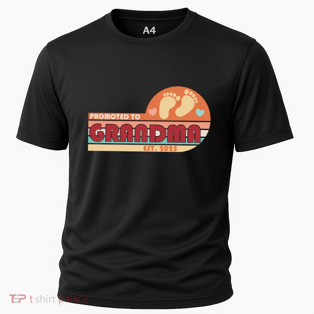 Retro Promoted To Grandma Established 2025 Performance Shirt