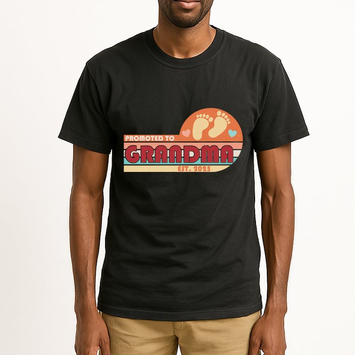 Retro Promoted To Grandma Established 2025 Tall T-Shirt