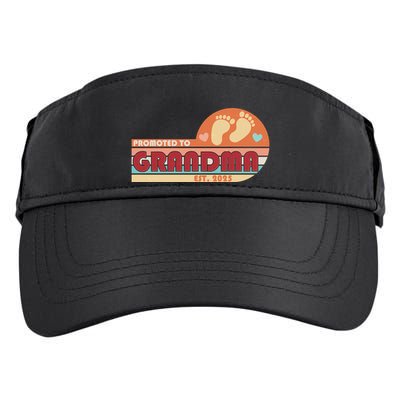 Retro Promoted To Grandma Established 2025 Adult Drive Performance Visor
