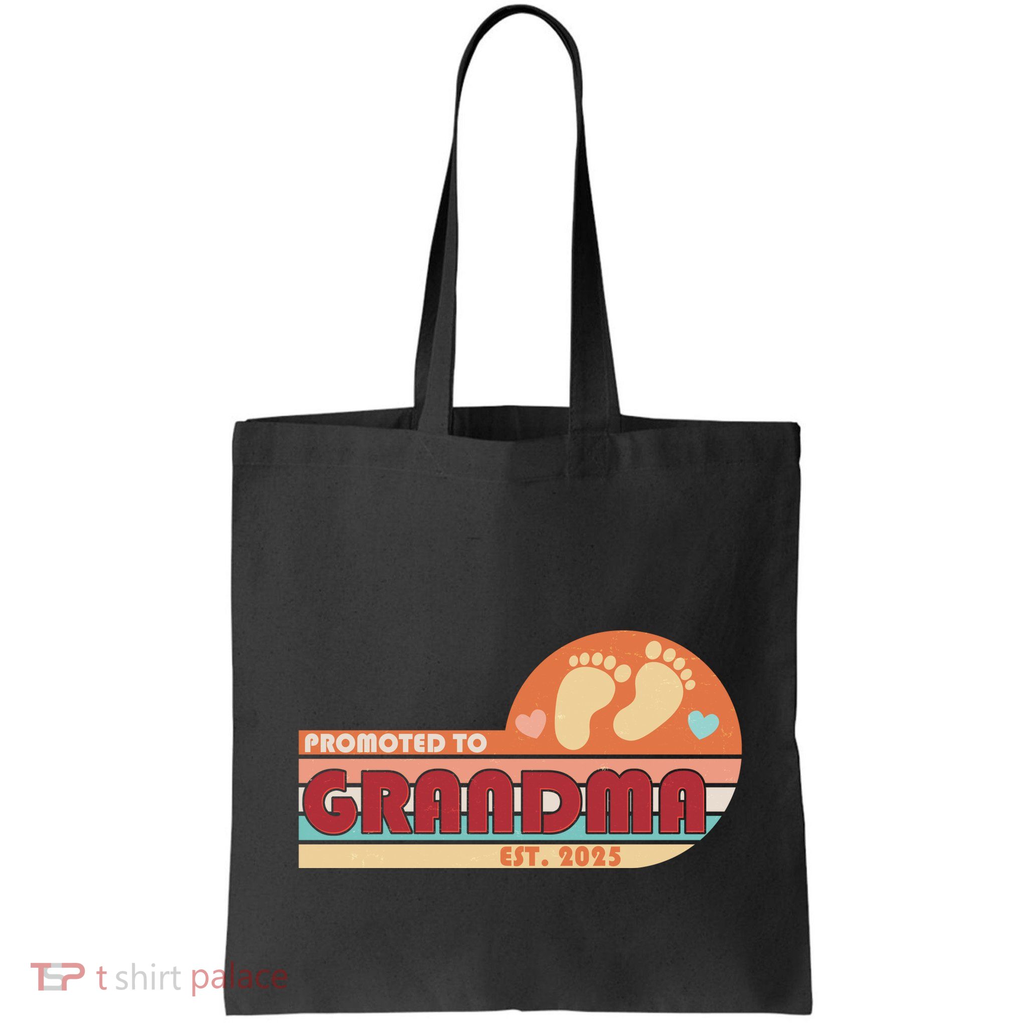 Retro Promoted To Grandma Established 2025 Bag