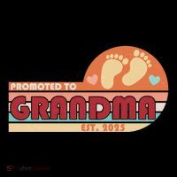 Retro Promoted To Grandma Established 2025 Youth Performance Sprint T-Shirt