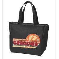 Retro Promoted To Grandma Established 2025 Zip Tote Bag