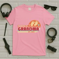 Retro Promoted To Grandma Established 2025 T-Shirt