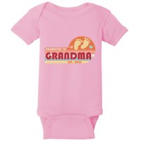 Retro Promoted To Grandma Established 2025 Baby Bodysuit