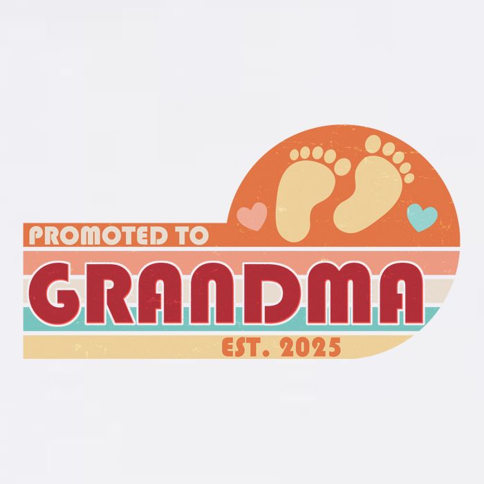 Retro Promoted To Grandma Established 2025 Garment-Dyed Sweatshirt
