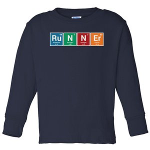 Runners Periodic Table Runner Men Women Tee Gift Toddler Long Sleeve Shirt