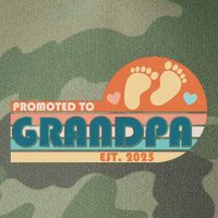 Retro Promoted To Grandpa Established 2025 Legacy Tie Dye Trucker Hat