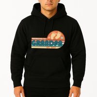 Retro Promoted To Grandpa Established 2025 Hoodie