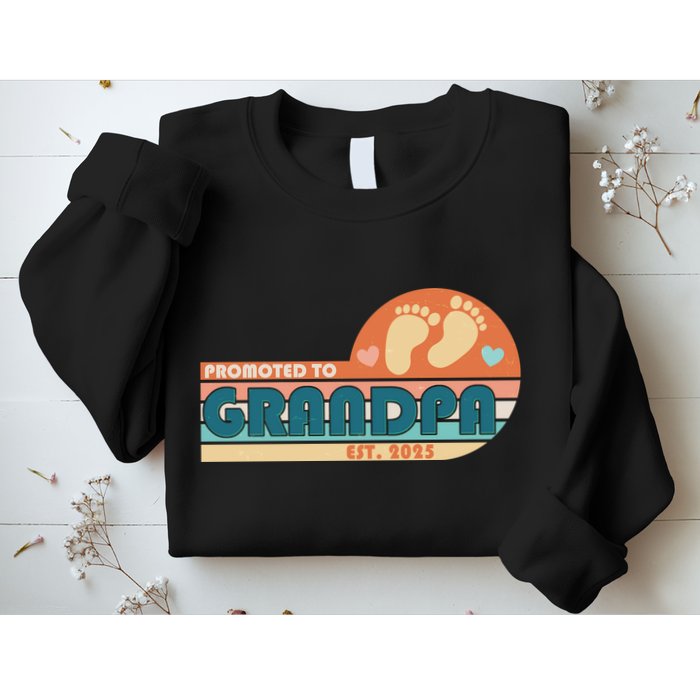 Retro Promoted To Grandpa Established 2025 Sweatshirt