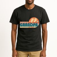 Retro Promoted To Grandpa Established 2025 Tall T-Shirt