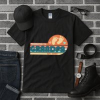 Retro Promoted To Grandpa Established 2025 Tall T-Shirt