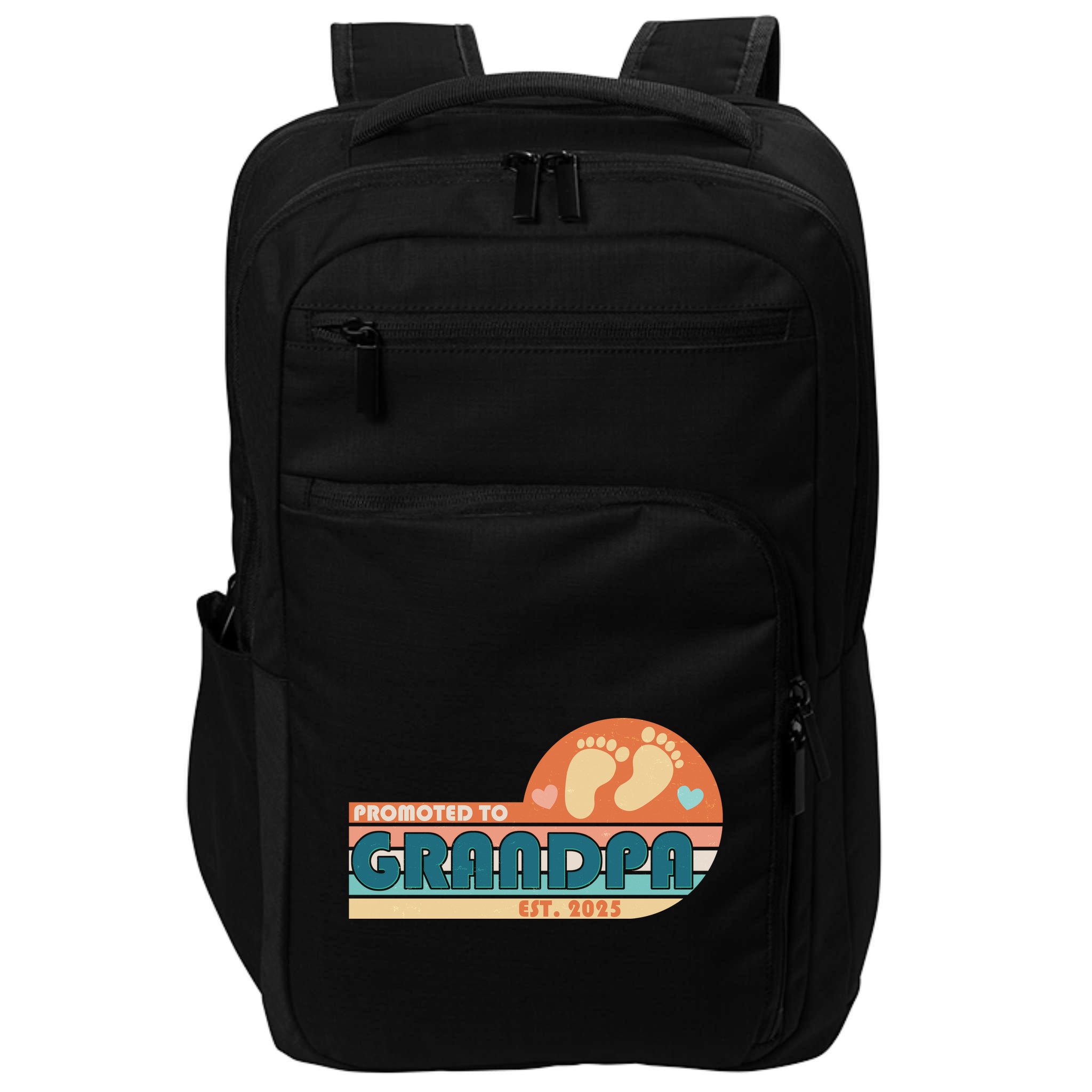 Retro Promoted To Grandpa Established 2025 Impact Tech Backpack
