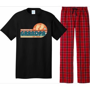 Retro Promoted To Grandpa Established 2025 Pajama Set