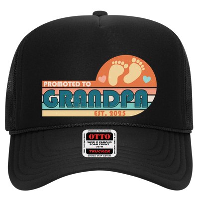Retro Promoted To Grandpa Established 2025 Trucker Hat