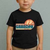 Retro Promoted To Grandpa Established 2025 Toddler T-Shirt