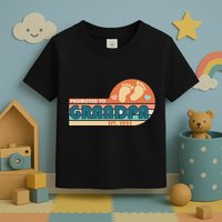 Retro Promoted To Grandpa Established 2025 Toddler T-Shirt
