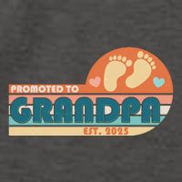Retro Promoted To Grandpa Established 2025 Vector Backpack