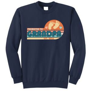 Retro Promoted To Grandpa Established 2025 Sweatshirt