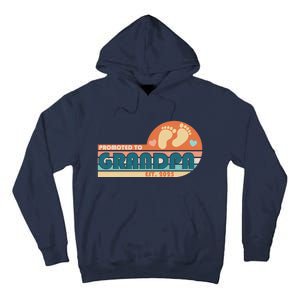 Retro Promoted To Grandpa Established 2025 Tall Hoodie