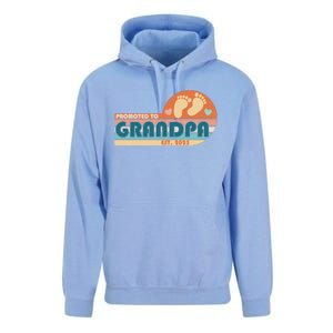 Retro Promoted To Grandpa Established 2025 Unisex Surf Hoodie